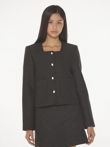 CLASSY BOUCLE TWEED JACKET - BLACK - DEARSTALKER - Modalova