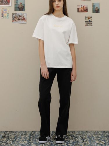 Basic straight sweat pants_Black - Charles de Rohan - Modalova