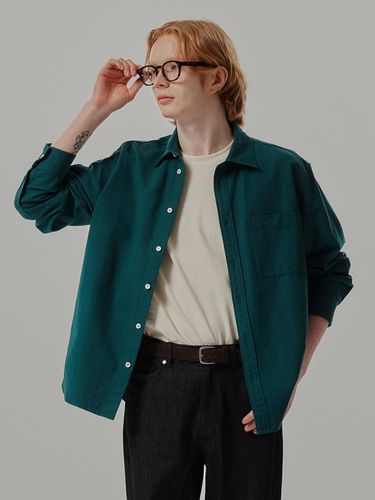 Heavy Cotton Oxford Oversized Fit Shirt_2 colors - MIND BRIDGE MEN - Modalova