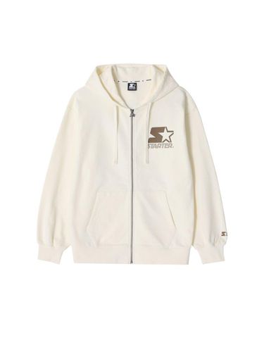 Camostar Big Logo Heavy Sweat Hoodie Zip-Up _Beige - STARTER - Modalova