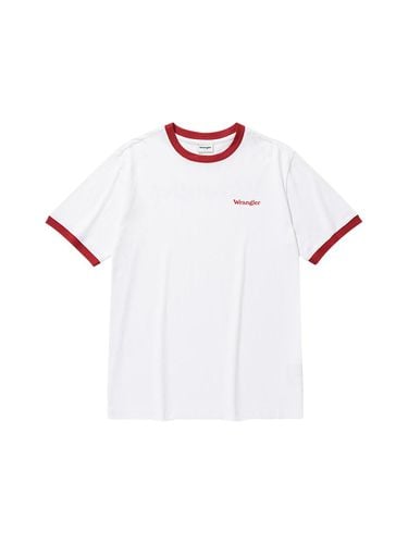 Typo Logo Ringer T-shirt Red - Wrangler - Modalova