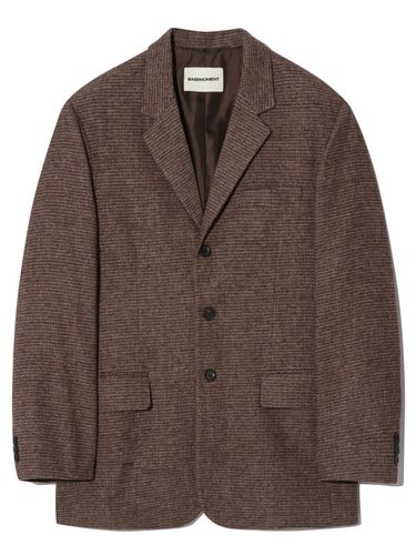 Heritage Three Burton Wool Blazer Check Brown - BASEMOMENT - Modalova