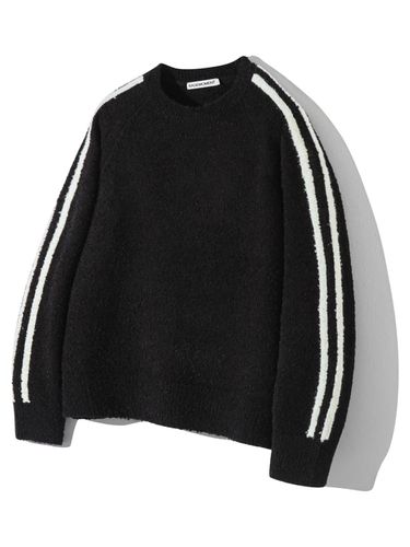 Line Bookle Round Knitwear Black - BASEMOMENT - Modalova