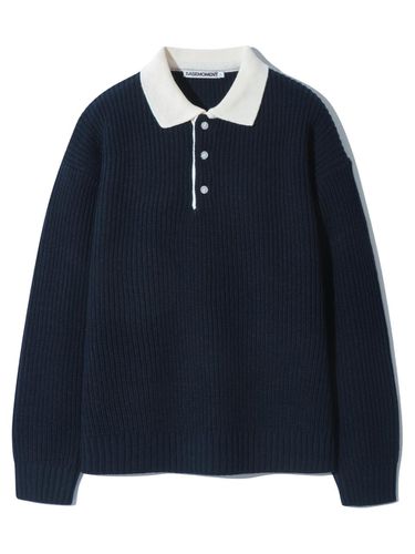 Rugby hatchet knit navy - BASEMOMENT - Modalova