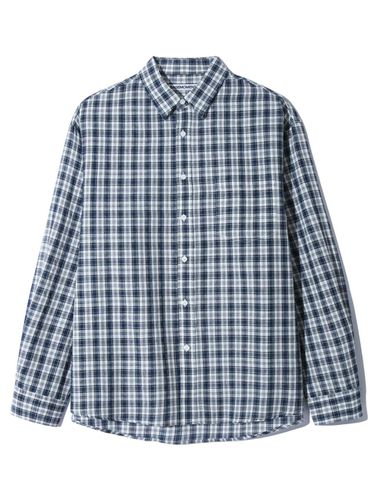 Square checkered shirt till navy - BASEMOMENT - Modalova