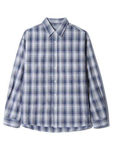 Breeze checkered Shirt Grish Blue - BASEMOMENT - Modalova