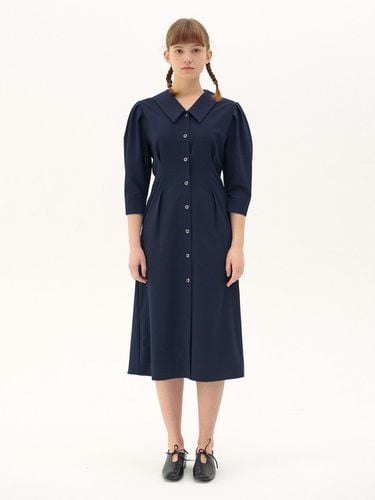 Sophie Dress_navy - GANISONG - Modalova