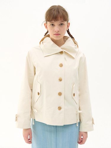 Asymmetrical Collar Field Jacket - GANISONG - Modalova