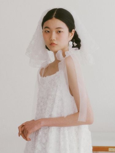 Bridal Rose Blooming Short Veil_white - GANISONG - Modalova