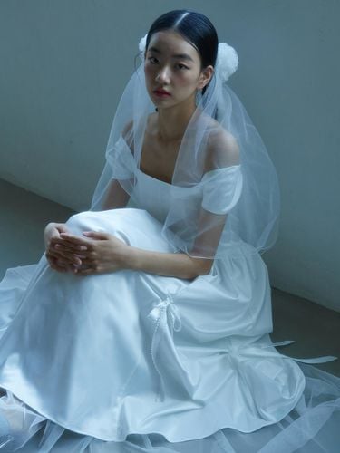 Bridal Bow Bow Dress_white - GANISONG - Modalova