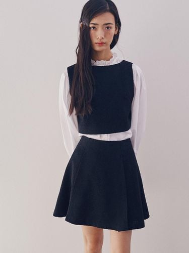 Tweed Skirt_black - GANISONG - Modalova