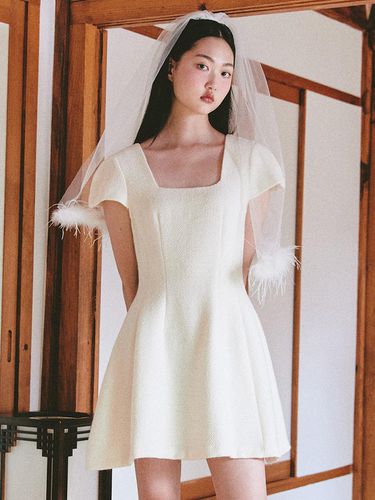 Bridal Waltz Mini Dress_white - GANISONG - Modalova