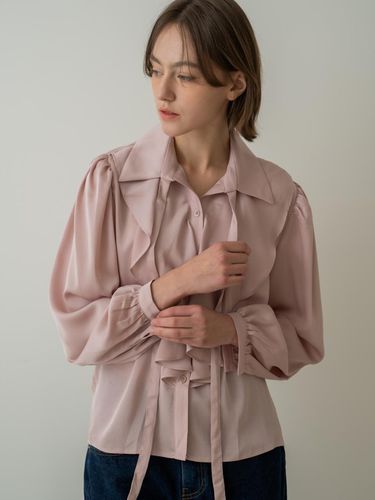 Mien Ruffle Tie Blouse_Indy Pink - wioe - Modalova