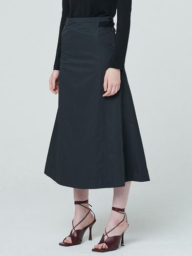 Cut Out Midi Skirt - Charcoal - Nouve - Modalova