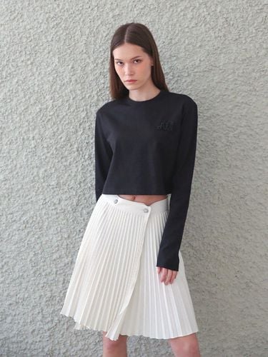 Belle Cropped T-Shirt Black - Aupres - Modalova