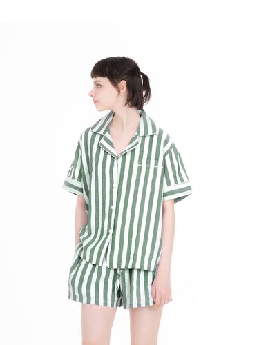 GREEN Stripe Women's SET - FOVERE - Modalova