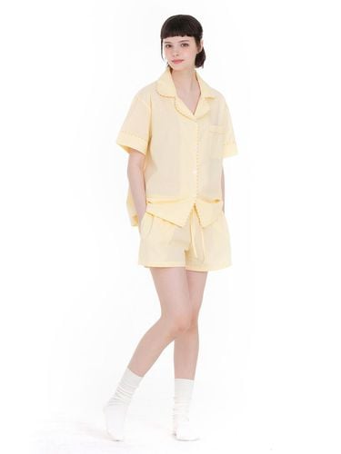 Yellow Women's Short-Sleeve Set - FOVERE - Modalova