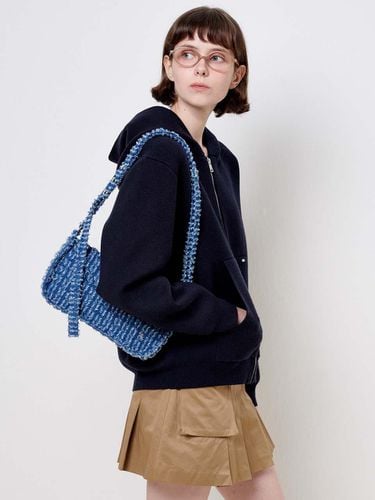 Dusty denim shoulder bag blue - PLAC - Modalova