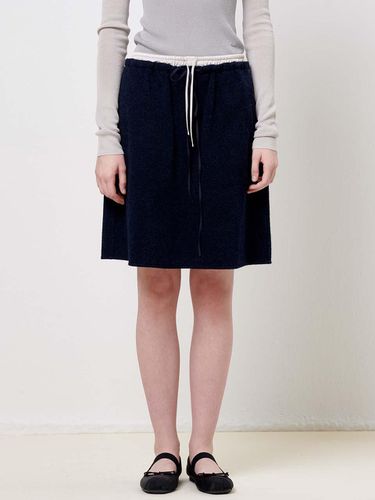 Somedays Two Way Knit Skirt Navy - PLAC - Modalova