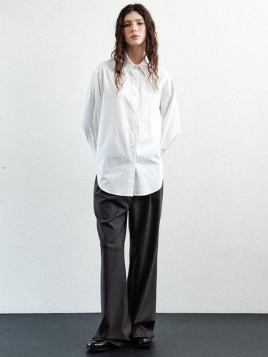 Wool two-tucked wide pants () - LE - Modalova