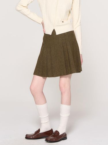 New Classic Wool Pleats Miniskirt [BROWN] / WBD3L1 - GENERAL IDEA - Modalova