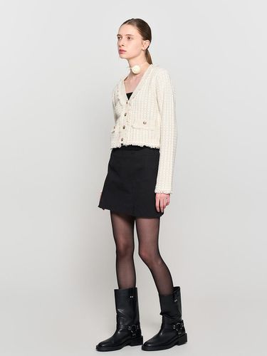 Low-rise Cotton Slit Miniskirt [BLACK] / WBD3L1350 - GENERAL IDEA - Modalova