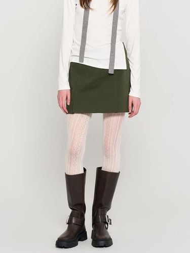 Low-rise Cotton Slit Miniskirt [KHAKI] / WBD3L1350 - GENERAL IDEA - Modalova