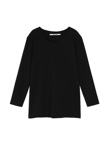 LOGO ROUND LONG T-SHIRT - BLACK - MAKE A TOAST - Modalova