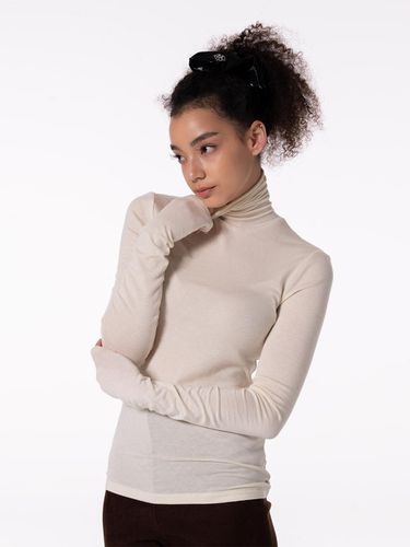 BASIC HIGH-TURTLE NECK TOP MBCFTO010IV - MAKE A TOAST - Modalova