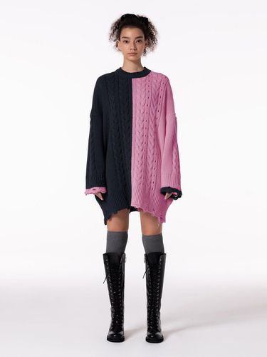 TWIST REVERSIBLE KNITWEAR - PINK - MAKE A TOAST - Modalova