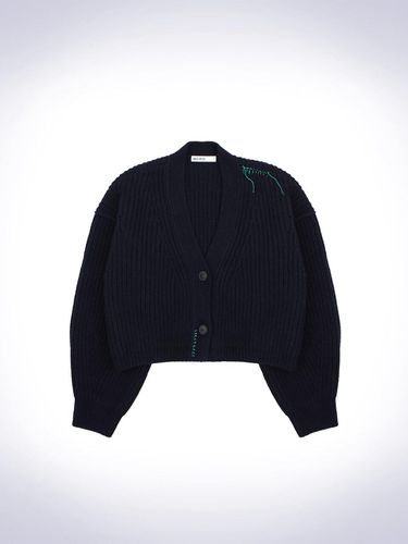 OVERSIZE VOLUME CARDIGAN NAVY - HAUS 072C - Modalova