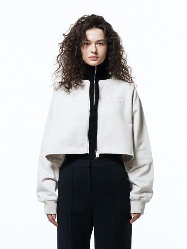 TERRY CROP ZIP-UP JACKET - HAUS 072C - Modalova