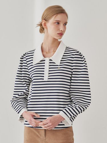 Stripe Puff Long Sleeve T-Shirts - Nouve - Modalova