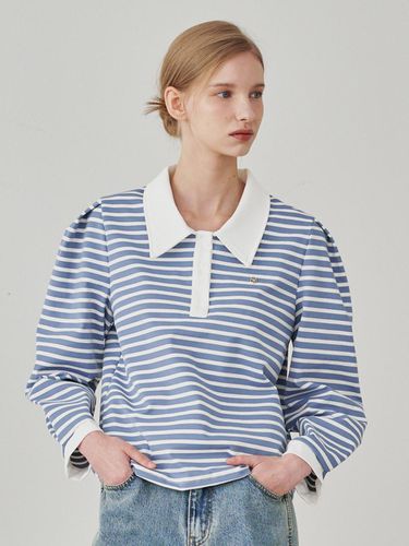 Stripe Puff Long Sleeve T-Shirts - Nouve - Modalova