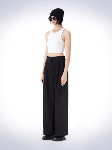 BIZO POINT WIDE PANTS BLACK - HAUS 072C - Modalova