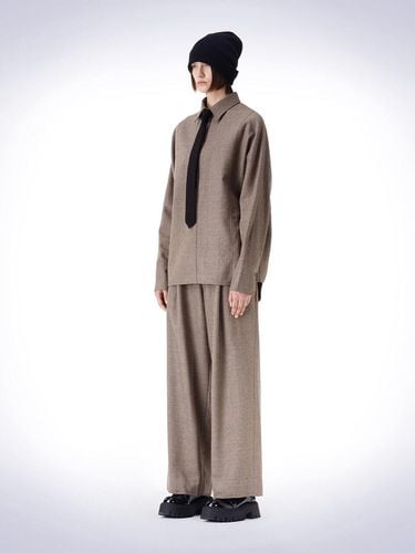 BIZO POINT WIDE PANTS BROWN - HAUS 072C - Modalova