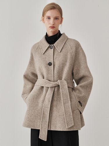 Handmade Herringborn Half Coat - Nouve - Modalova