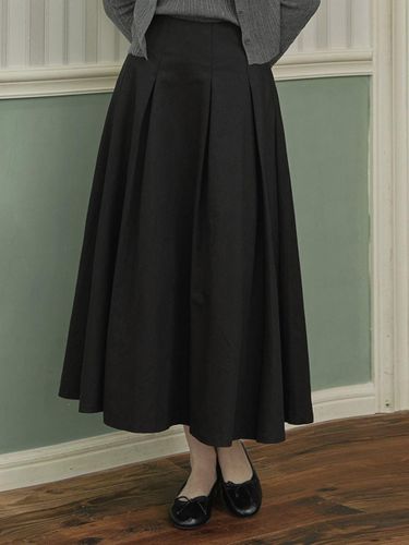 Melbourne Pintuck Flared Long Skirt - TWEE - Modalova