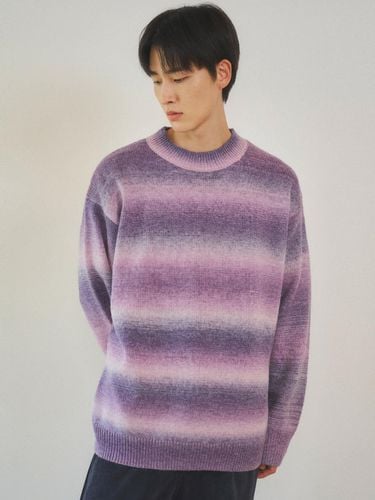 Always Gradation stripe Wool Knit 2color - WEDNESDAY OASIS - Modalova