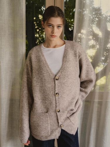 W/Always Brushed Wool Knit Cardigan 3color - WEDNESDAY OASIS - Modalova