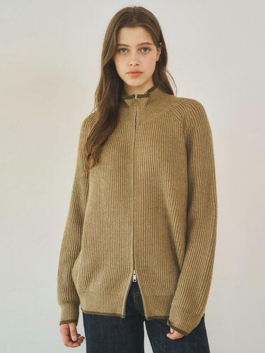 W/Always Raglan Two-Way Wool Knit Zip-Up 3color - WEDNESDAY OASIS - Modalova