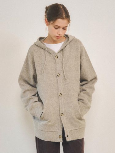 W/Always Hoodie Knit Cardigan 3color - WEDNESDAY OASIS - Modalova