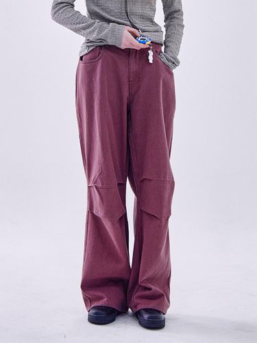 Cotton Wide Parachute Banding Cargo Pants [] - SOMEPLACE - Modalova