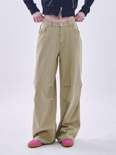 Cotton Wide Parachute Banding Cargo Pants [] - SOMEPLACE - Modalova