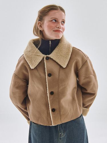 Reversible Dumble Suede Short Shearling Jacket - SOMEPLACE - Modalova