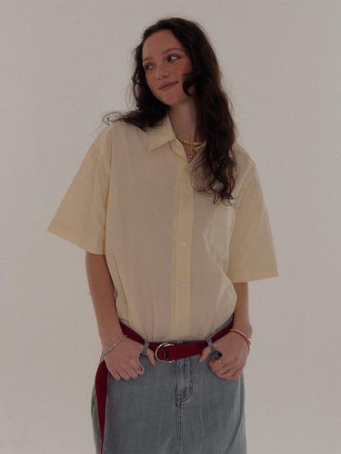 One Pocket Oversized Fit Short-sleeved Shirt - SOMEPLACE - Modalova