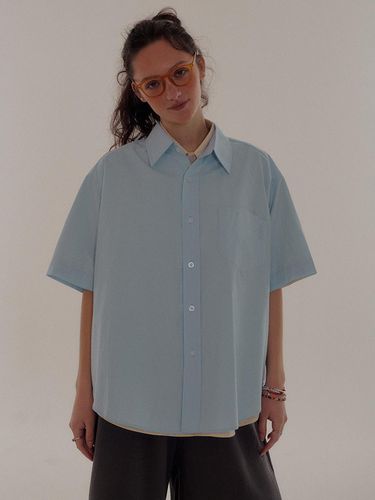 One Pocket Oversized Fit Short-sleeved Shirt - SOMEPLACE - Modalova