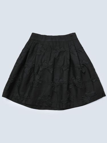 Ribbon jacquard skirt_black - FABRIC SEOUL - Modalova