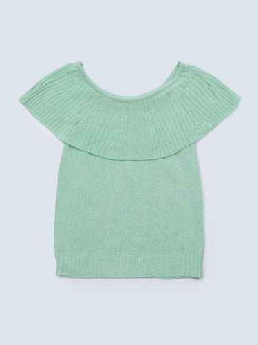 Cape off shoulder knit_green - FABRIC SEOUL - Modalova