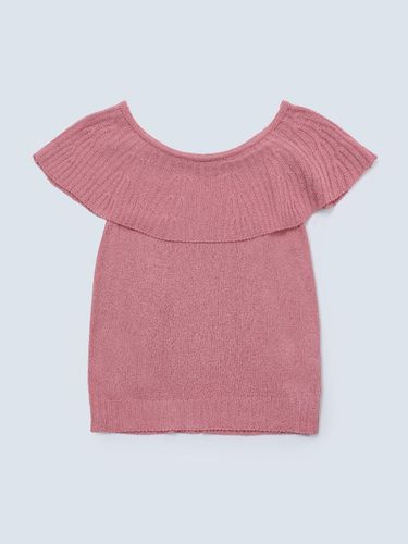 Cape off shoulder knit_pink - FABRIC SEOUL - Modalova